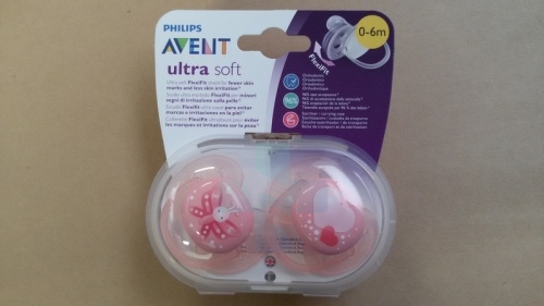 Avent Philips Succhietto Ultra Soft 0 6 2Pz Rosa