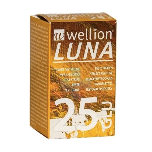 Wellion Controllo Glicemia Luna 25 Strisce